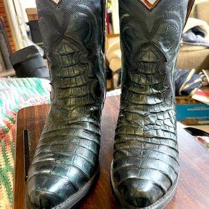 COPY - Gorgeous Dan Post Exotic Caiman Leather Boots—Size 9